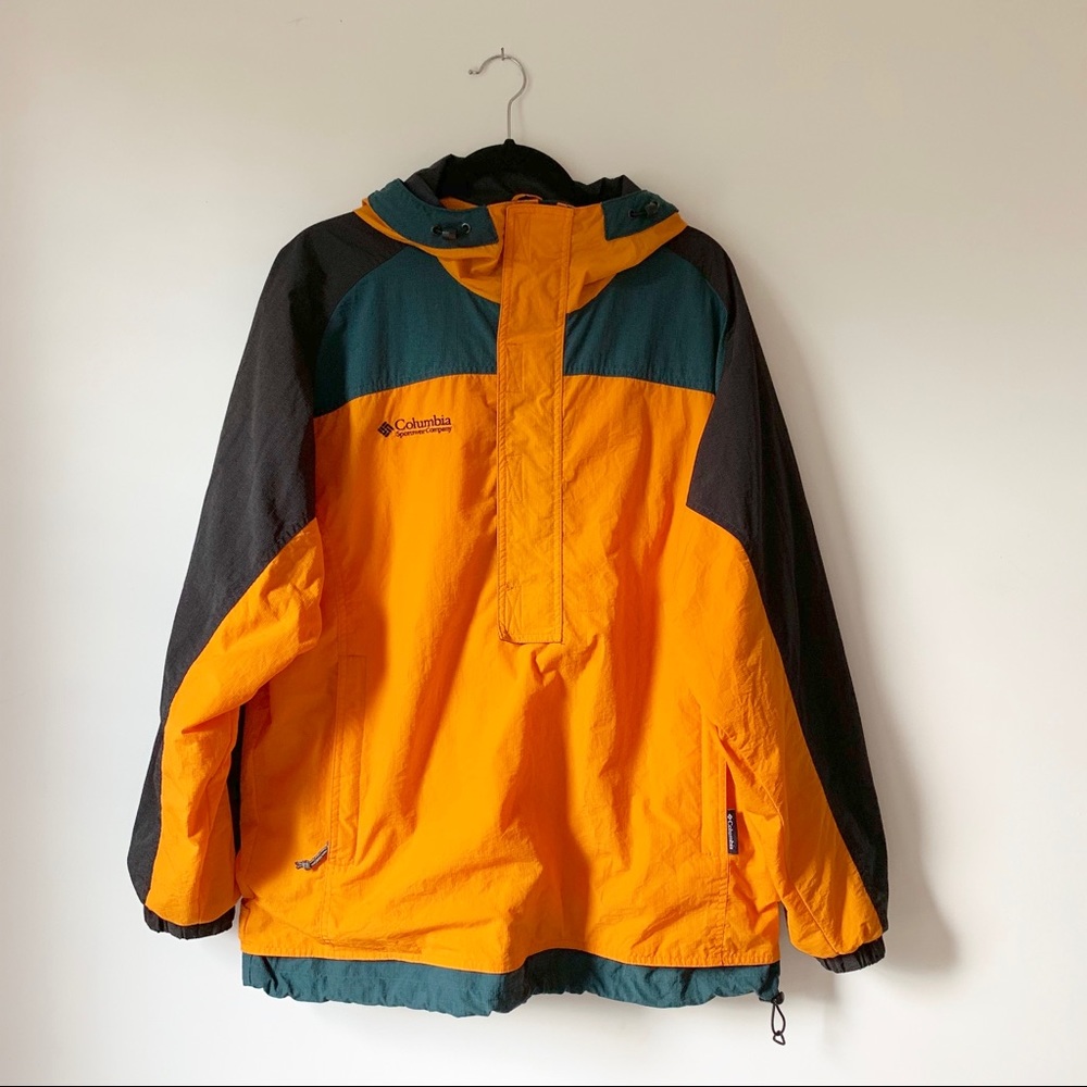 Columbia Orange Challenger Pullover Jacket